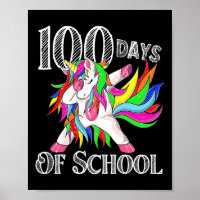 Tage der Schule Einhorn glücklich magische 100 Tag