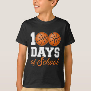 Tage der Schule für 100. Tag Basketball Student Te T-Shirt
