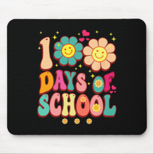 Tage der Schule Groovy Retro 100. Lehrer Niedlich Mousepad