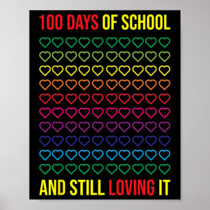 Tage der Schule und immer noch lieben es 100 Tage  Poster