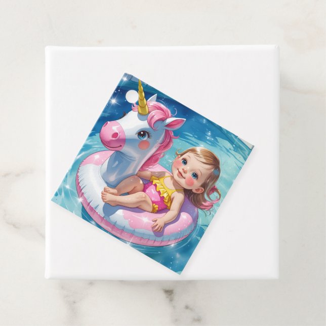 Tage der Schwimmbecken Geschenkanhänger (Beispiel)