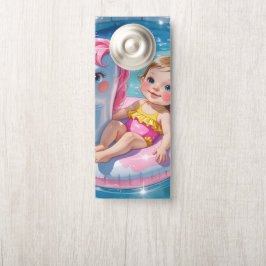 Tage der Schwimmbecken Türanhänger