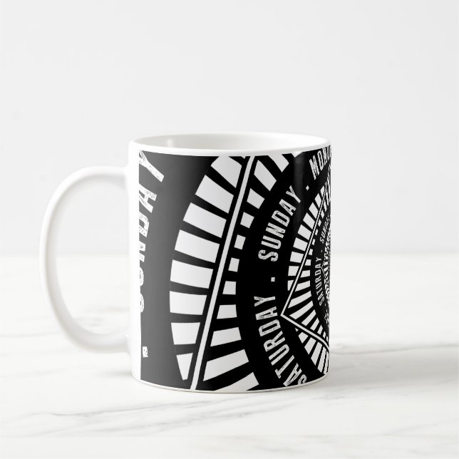 Tage der Woche Kaffeetasse (Links)