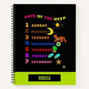 Tage der Woche Notizbuch