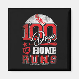 Tage der Zuhause laufen Baseball Boys Kids 100. Ta Magnet