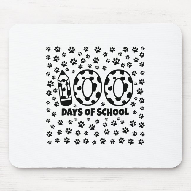 Tage des Dalmatiners in der Schule 100. Schultag H Mousepad (Vorne)