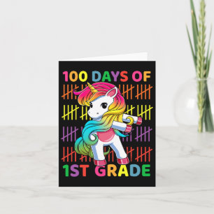 Tage des Einhorns der ersten Klasse am 100. Karte