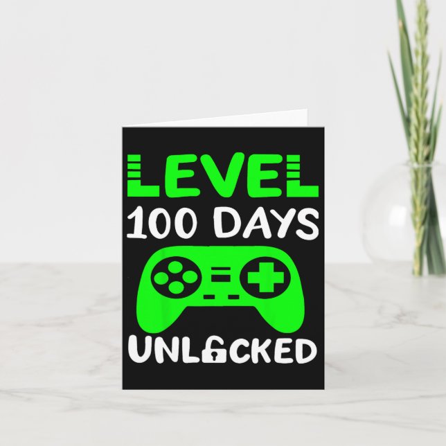 Tage des Gaming-Gamers Stufe 100 ungezwungen Karte (Vorderseite)