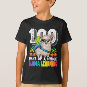 Tage des gesamten Lama-Lernens 100 Tage der Schule T-Shirt