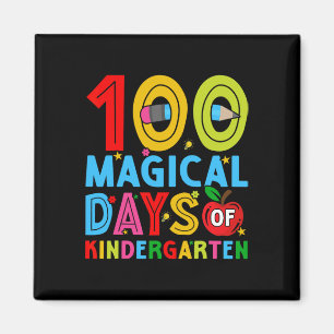 Tage des Kindergartens glücklich 100. Schultag Magnet