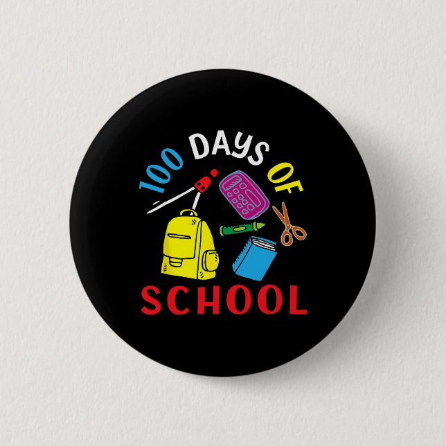 Tage des Lehrers und Schülers 100. Tag Button (Vorderseite)