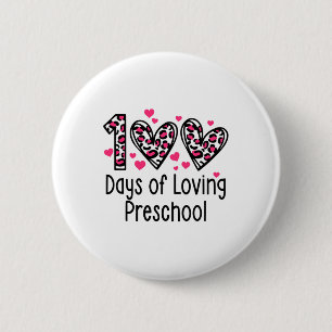 Tage des liebenden Vorschulherzes 100. Schultag Button