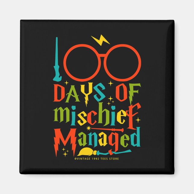 Tage des Mischief Managed Teacher Kid 100. Magnet (Vorne)