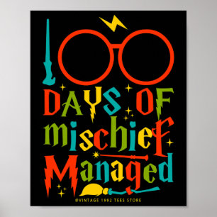 Tage des Mischief Managed Teacher Kid 100. Poster