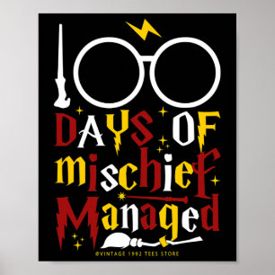 Tage des Mischief Managed Teacher Kid 100. Poster
