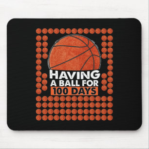 Tage des Schulbasketballspiels 100 Tage Ballen für Mousepad