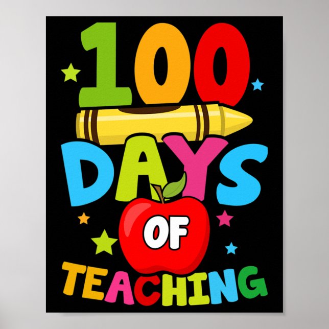 Tage des Unterrichts 100. Schullehrertag Poster (Vorne)