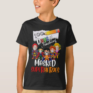 Tage des Unterrichts maskierter Superhelden Lehrer T-Shirt