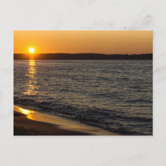 Tage enden in Traverse City Postkarte