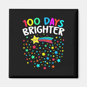 Tage Helleres Glück 100 Tage Schullehrer Ki Magnet