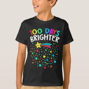 Tage Helleres Glück 100 Tage Schullehrer Ki T-Shirt