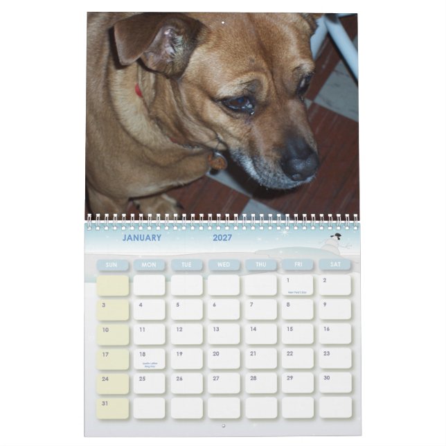 Tage Hunde2010 der China Kalender (Jan 2027)