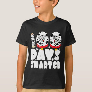 Tage klüger Dalmatiner Hund 100 Tage Schuljunge T-Shirt