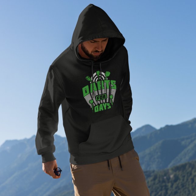 Tage lang Darts - Legendärer Dart Player Hoodie (Von Creator hochgeladen)