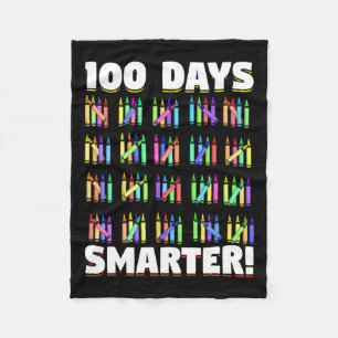 Tage Smarter Crayons Studentengeschenk 100 Tage Sc Fleecedecke