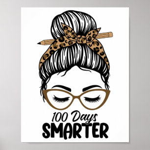 Tage Smarter Girl Women Leopard Messy Bun Hair 100 Poster