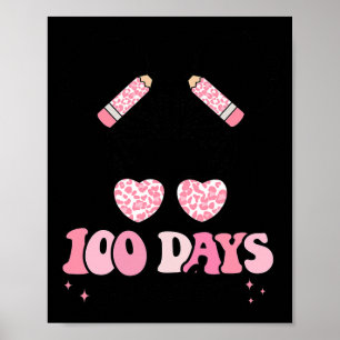 Tage Sweeter 100 Tage der Schule Messy Bun Black G Poster