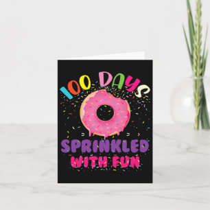Tage voller Spaß Donuts glücklich 100. Tag Karte