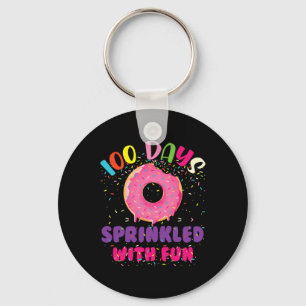 Tage voller Spaß Donuts glücklich 100. Tag Schlüsselanhänger