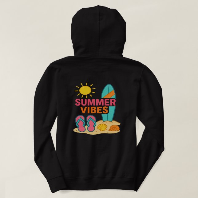 Tage vor dem Strand Hoodie (Design Rückseite)
