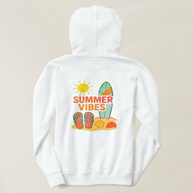 Tage vor dem Strand Hoodie (Design Rückseite)