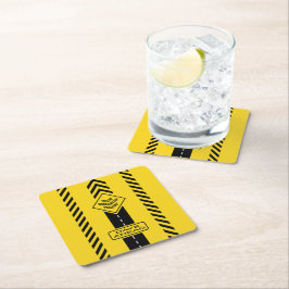 Tage vor rechteckiger pappuntersetzer