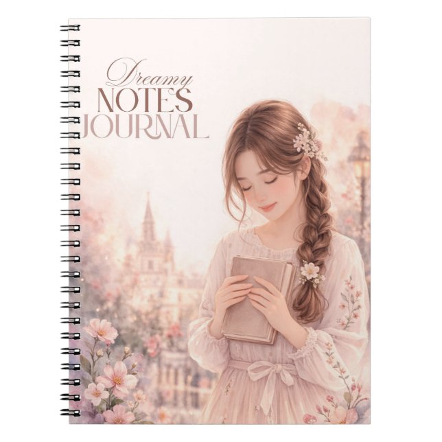 Tagebuch Dreamy Notes –  Blumennotizbuch (Vorderseite)