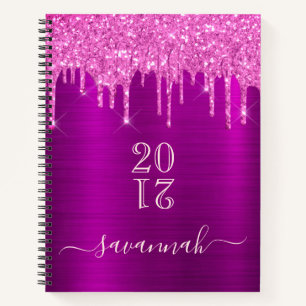 Tagebuch lila Glitzer rosa mädchenhaft modern