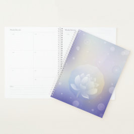 Tagebuch mit Hartcover und blühendem Lotus-Motiv