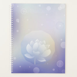 Tagebuch mit Hartcover und blühendem Lotus-Motiv