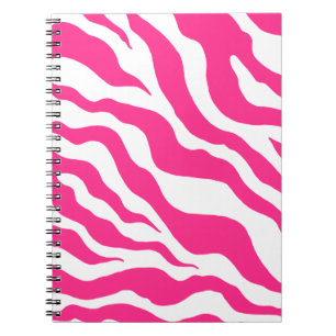 Tagebuch mit rosa Zebramuster als Geschenk