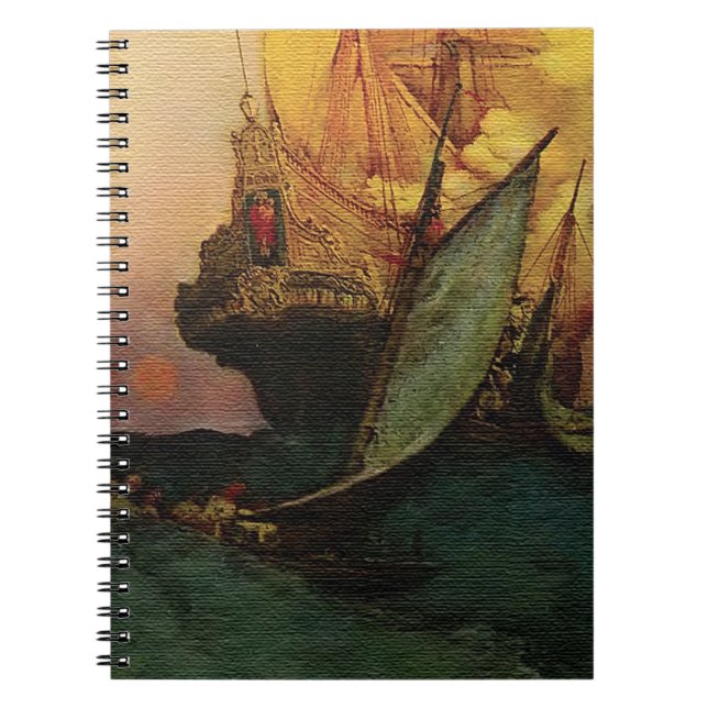 Tagebuch Notizbuch Skizzenbuch für Piraten (Vorderseite)