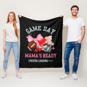 TAGES DES SPIELS MAMA IST BEREIT Football-Mama Fleecedecke