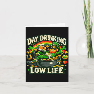 Tages-Trinken Low Life Vintage lustig St. Patricks Karte