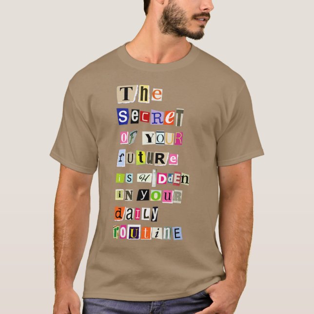 Tagesablauf T-Shirt (Vorderseite)