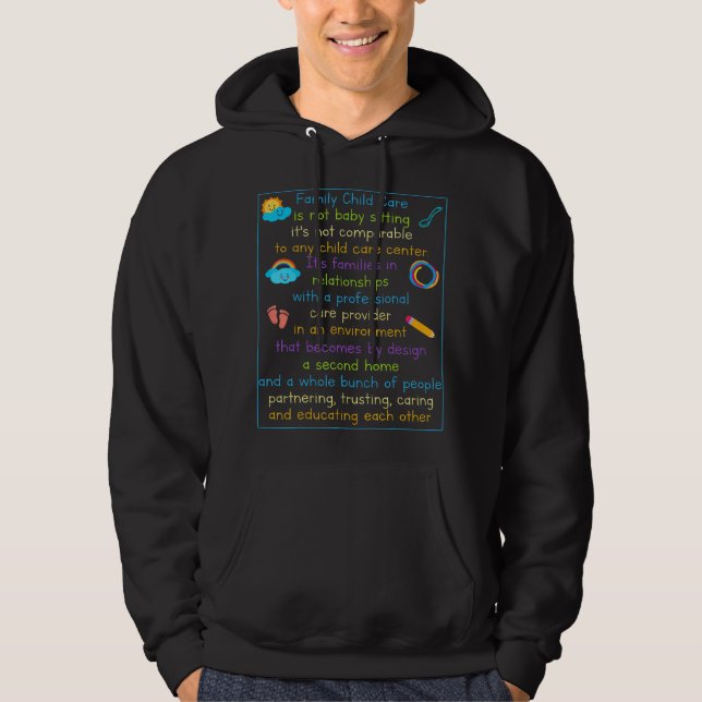Tagesbetreuer Kinderbetreuung Kinderbetreuung Kind Hoodie (Vorderseite)