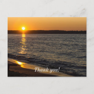 Tagesende in Traverse City Postkarte