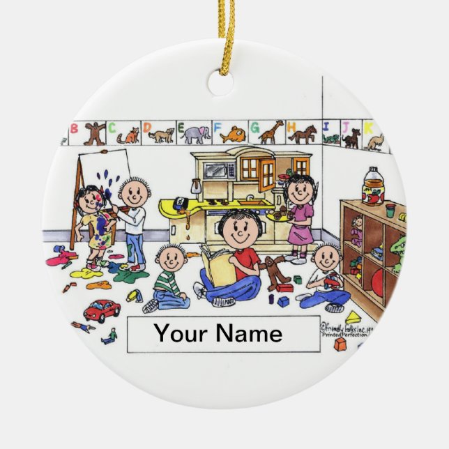 Tagesfahrer - Weiblich Keramik Ornament (Vorne)