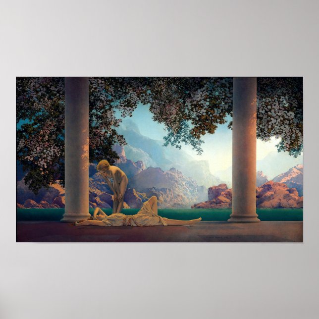 Tagesfeier von Maxfield Parrish 1922 Poster (Vorne)