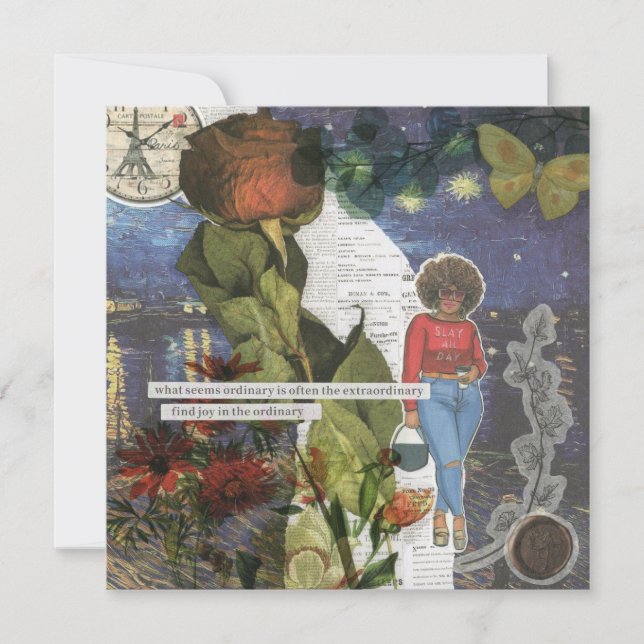 Tagesflache Grußkarte legen (Vorderseite)